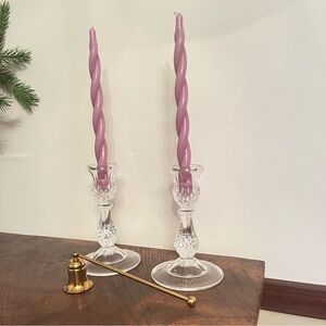 Gorgeous Crystal Candlestick Holders